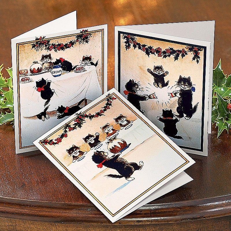 Buy 12 Christmas Cats Cards from Museum Selection.