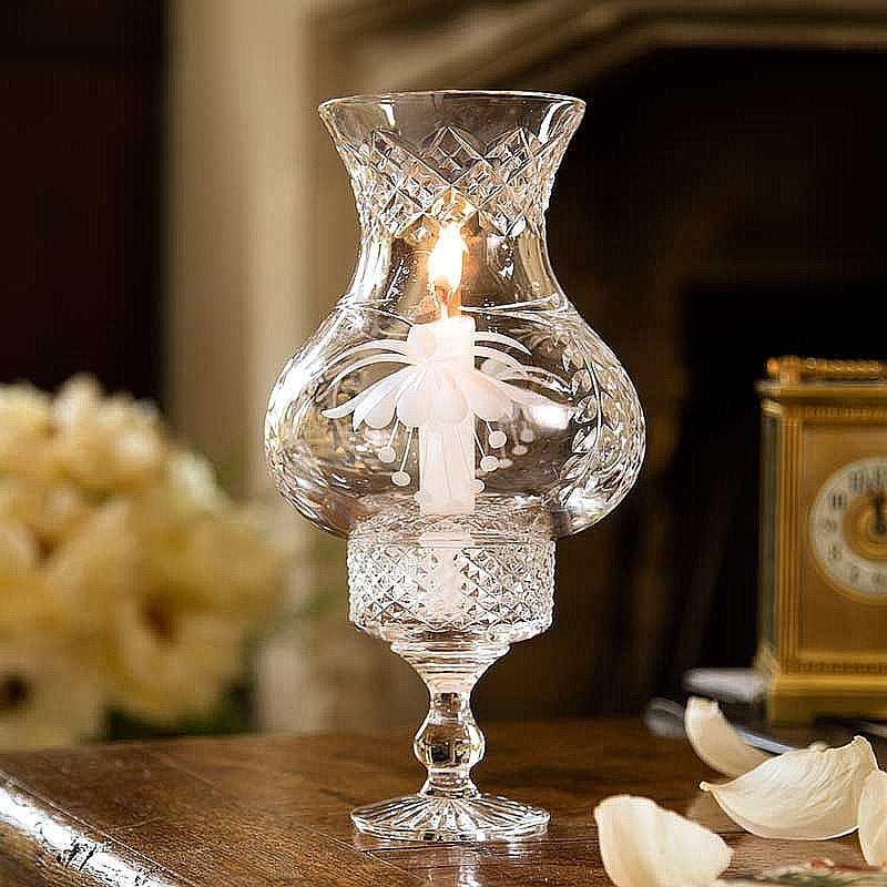Buy Lead Crystal Hurricane Lamp from Museum Selection.