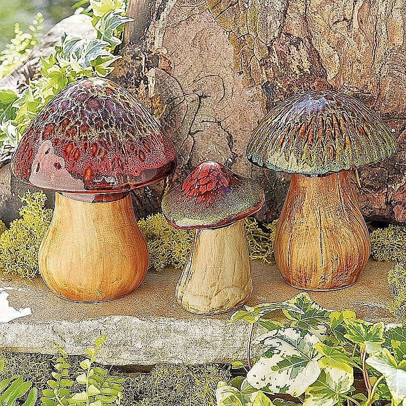 Fine Art Ceramics Ceramic Mushroom Art & Collectibles