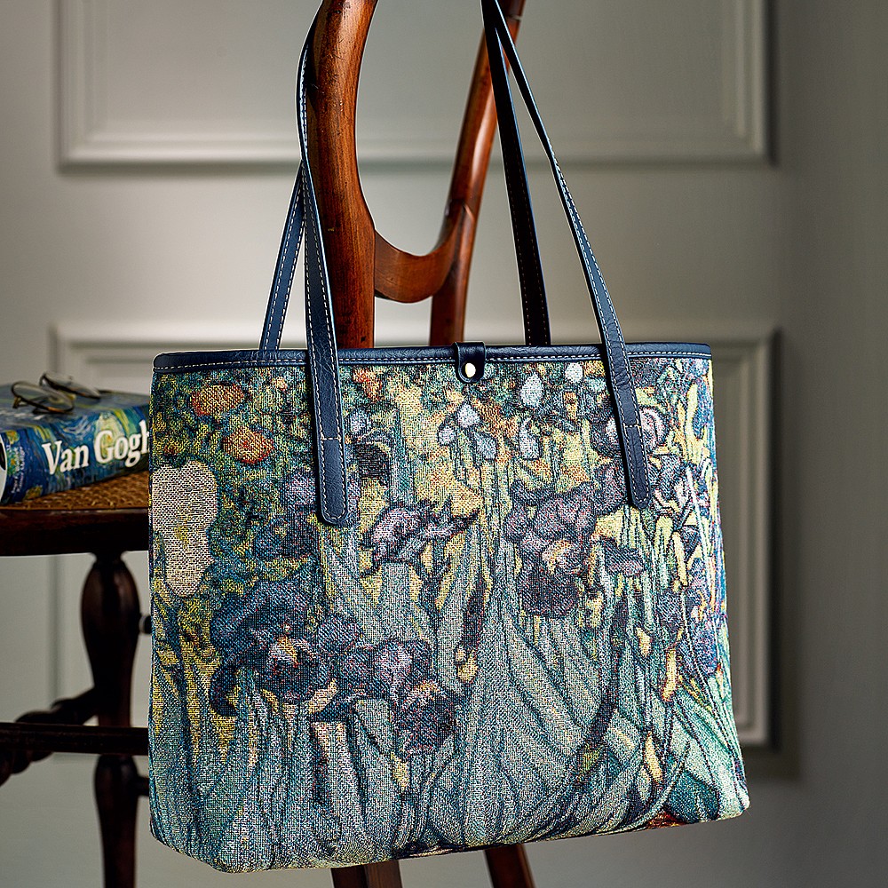 Irises Tapestry Handbag Bags Museum Selection