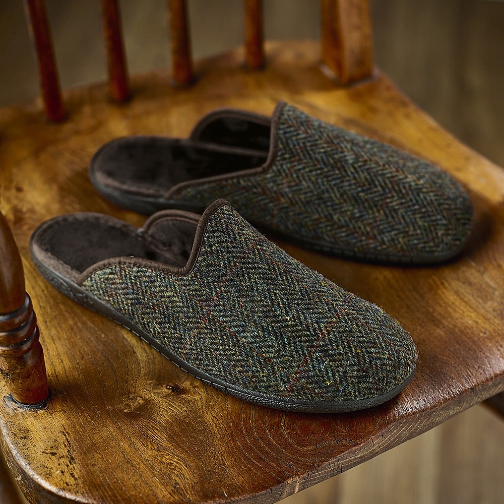 harris tweed bedroom athletics slippers