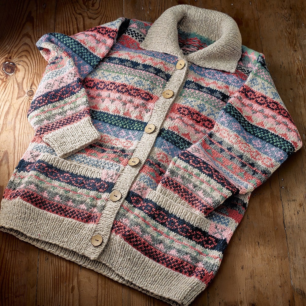 Fair Isle Hand-knitted Cardigan