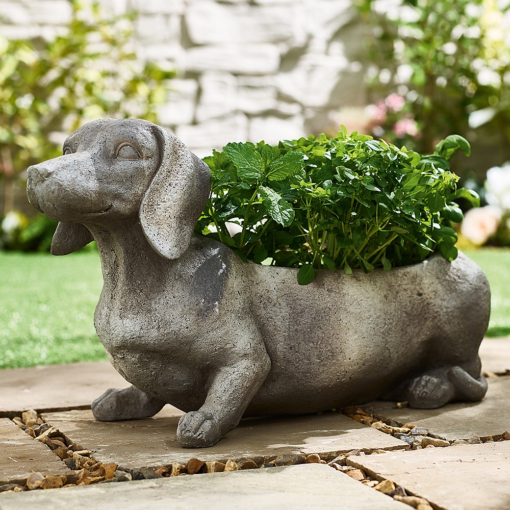 Dachshund Planter Garden Museum Selection