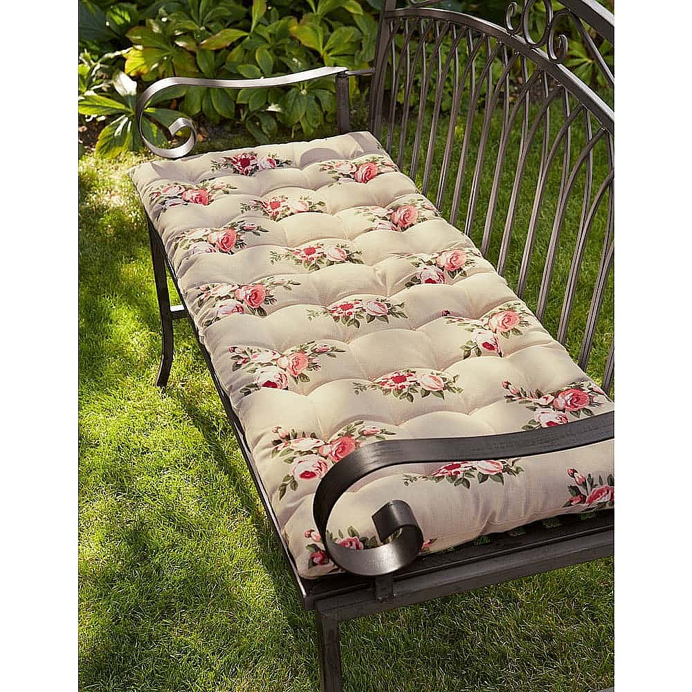 Colby Floral Bench Cushion Garden Museum Selection