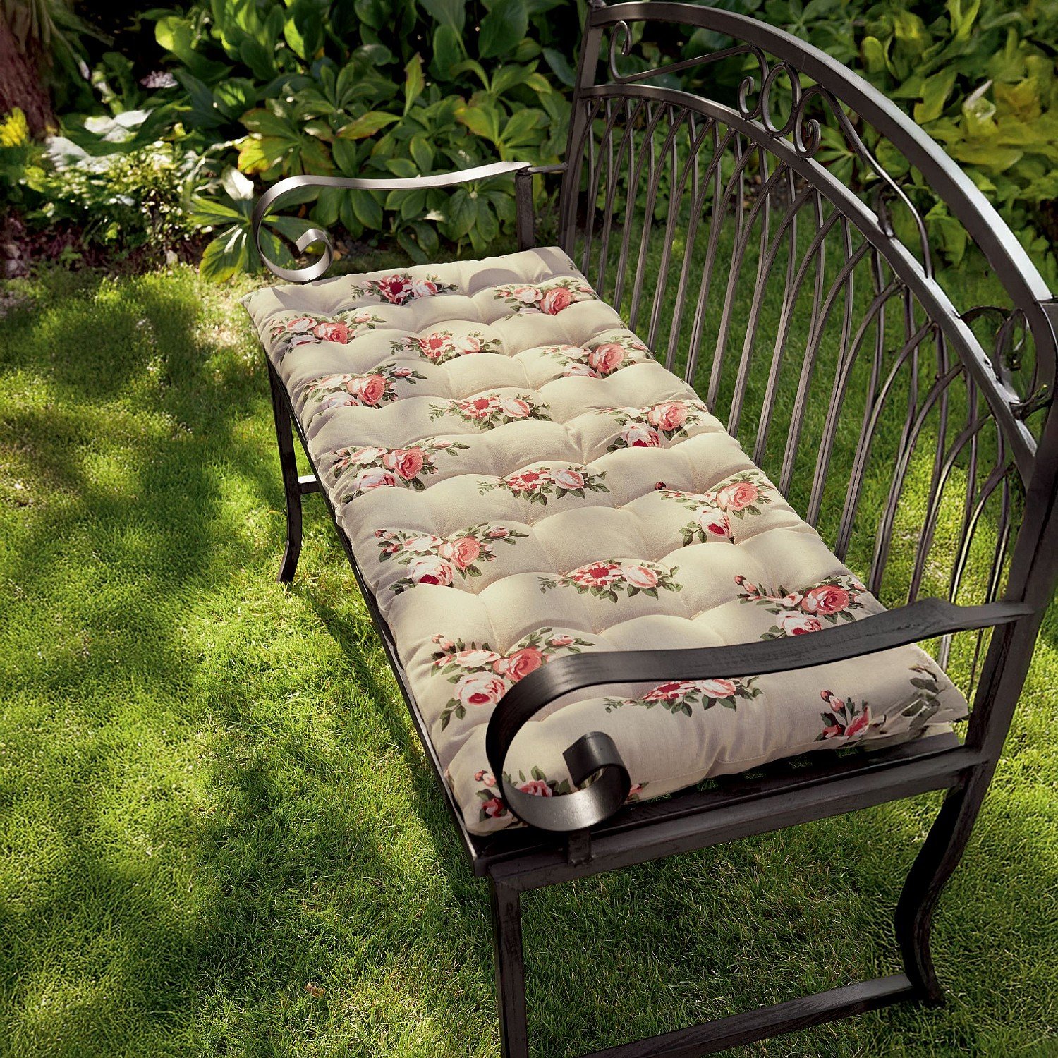 Colby Floral Bench Cushion Garden Museum Selection