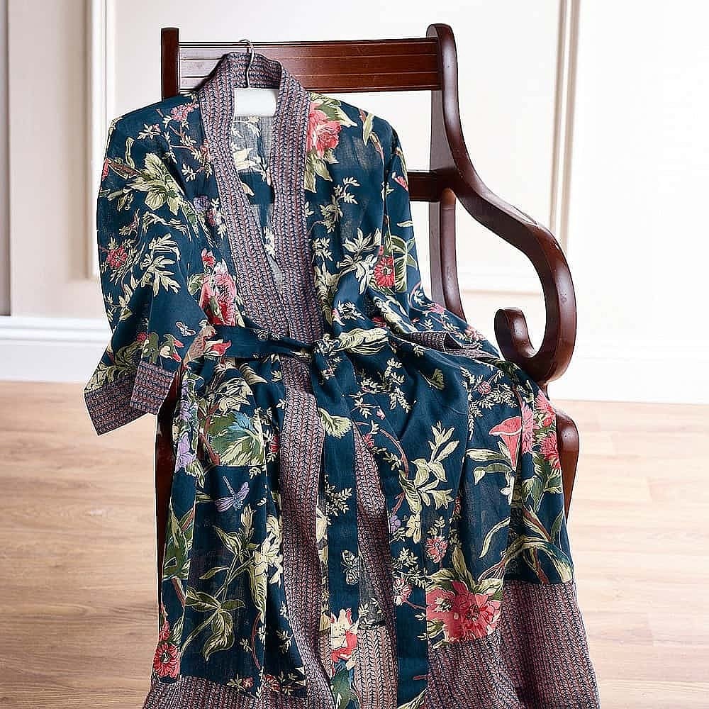 Botanical Cotton Robe | Floral u0026 Botanical Accessories | Museum Selection