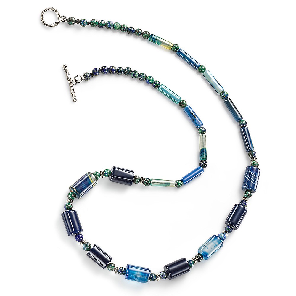 blue agate necklace