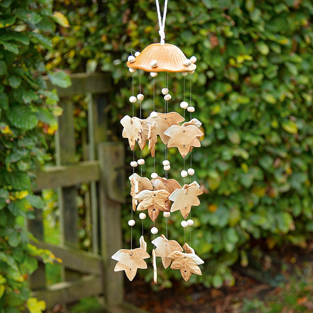 Ceramic Maple Wind Chind Crafted Decorations Ornaments
