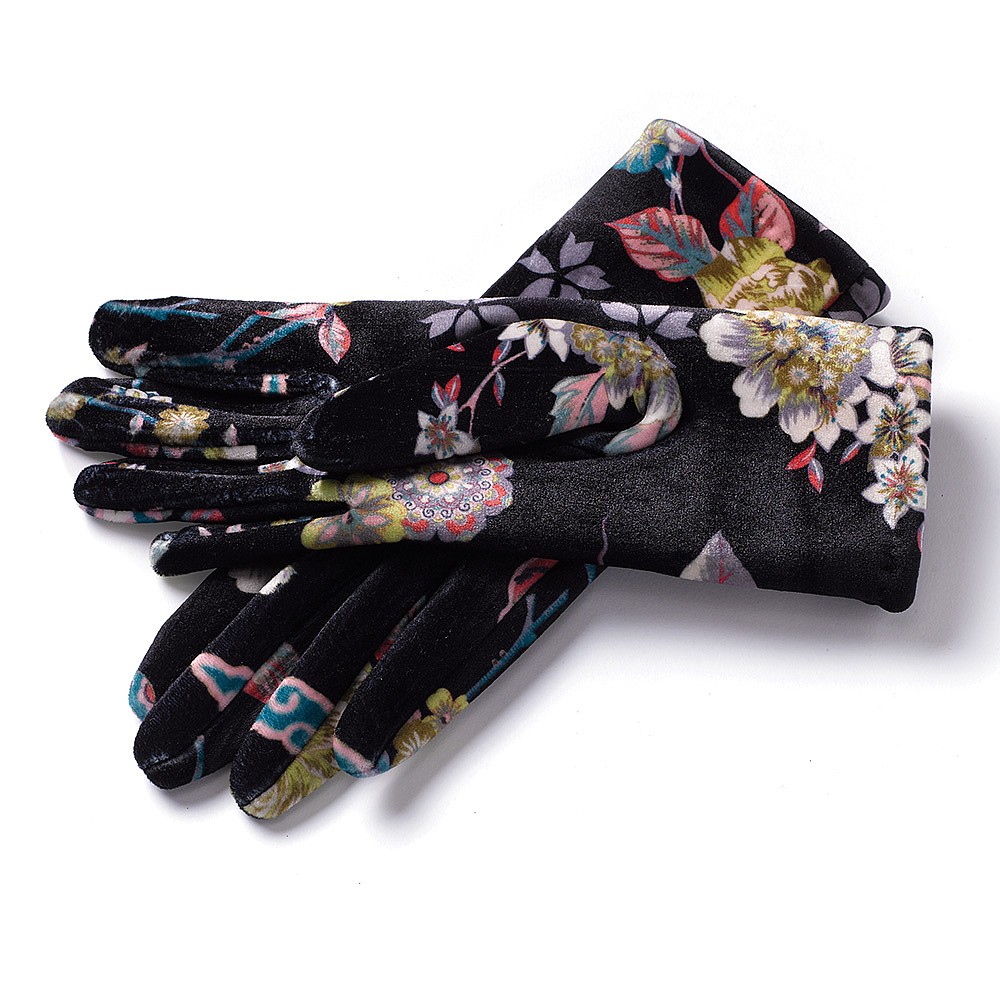 Floral Pattern Gloves