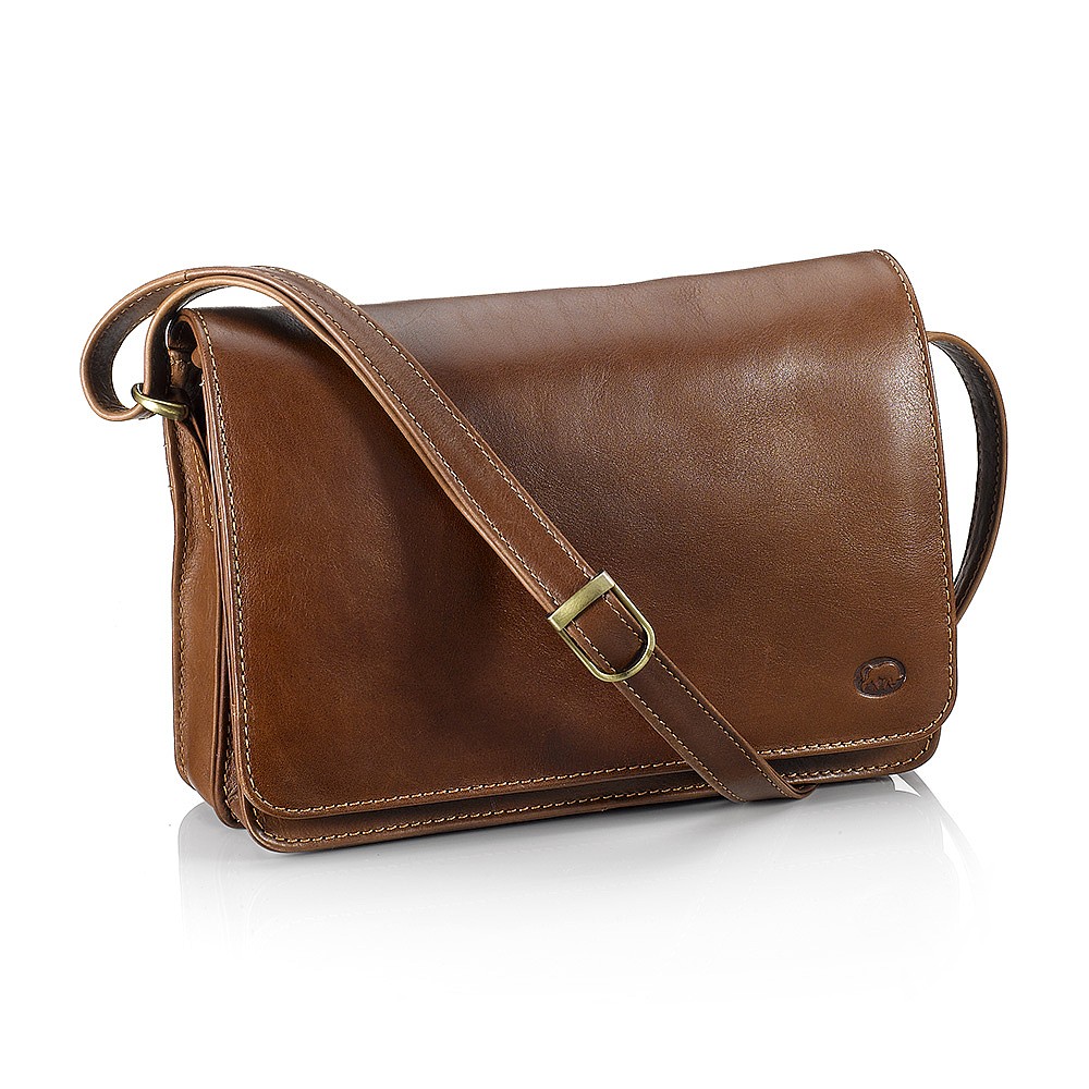 tan leather crossover bag