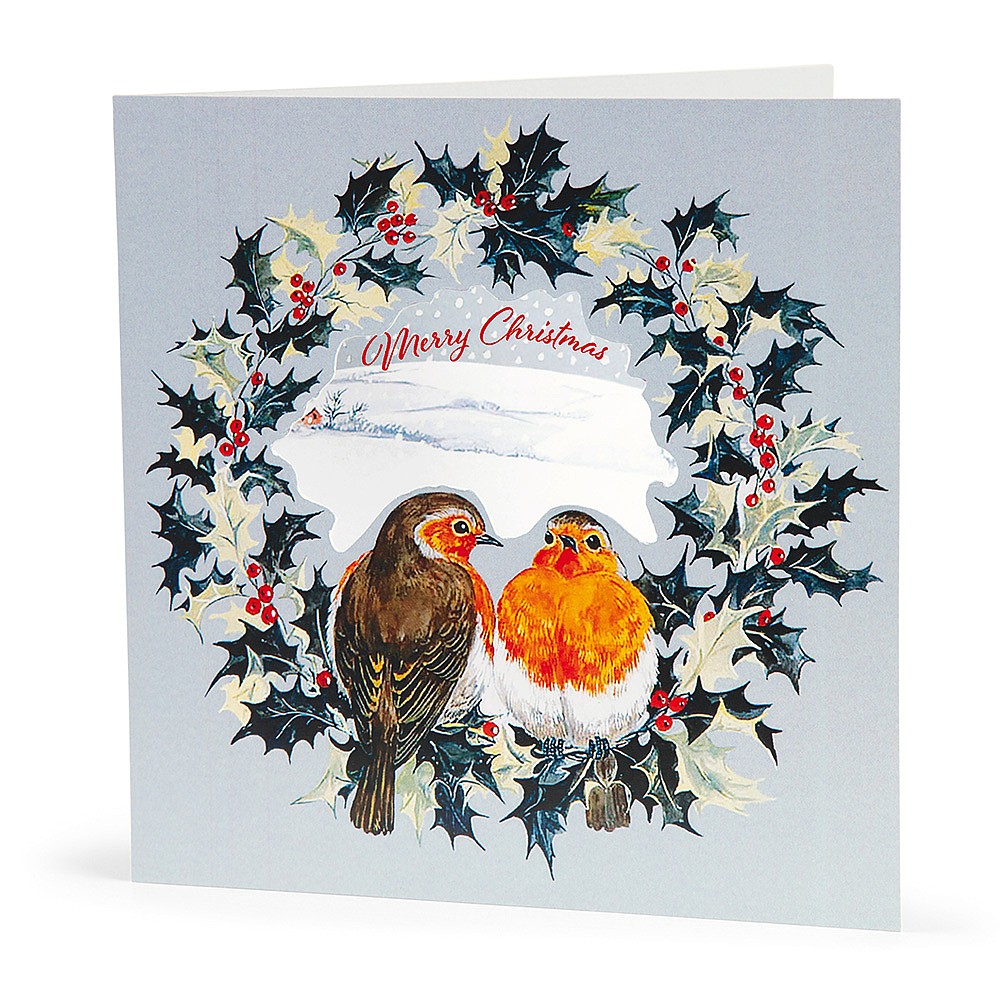 Robin online christmas card