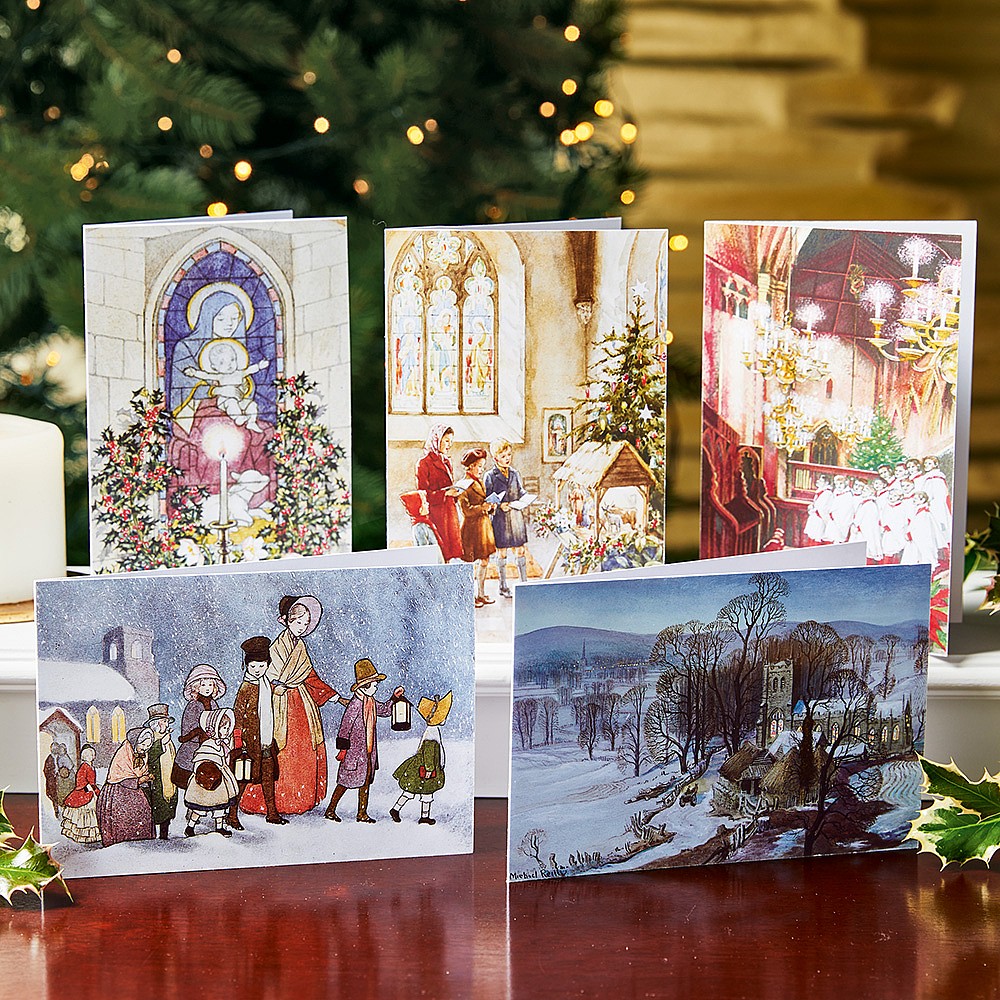 Countryside Church Christmas Eve 2022 20 Church Christmas Cards | Seasonal Greetings Cards | Religious &  Christian Greetings Cards | Museu