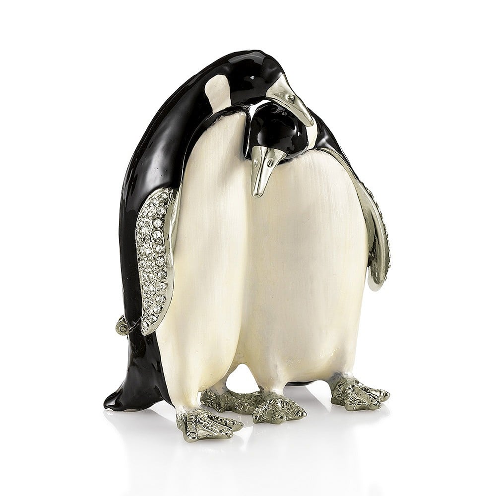 Set of 2 Penguin Trinket Jewellery Box