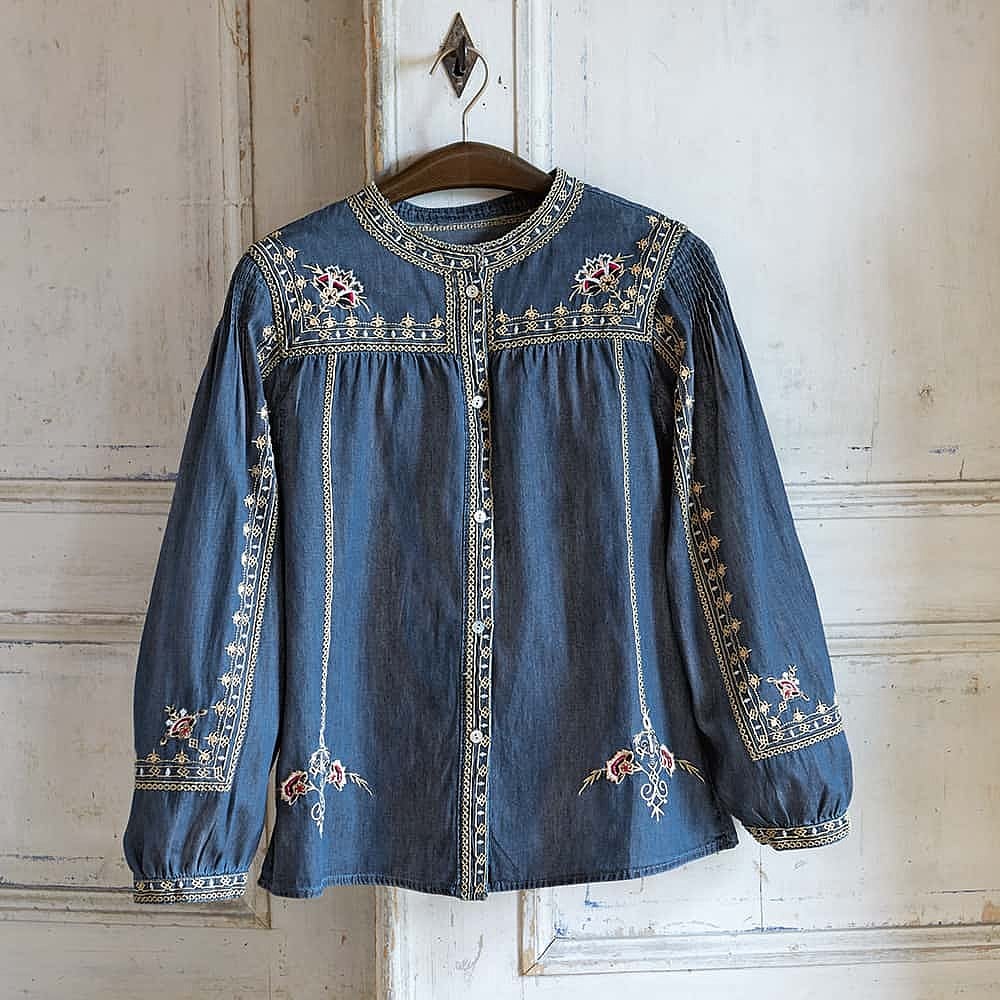 Medieval Embroidered Blouse