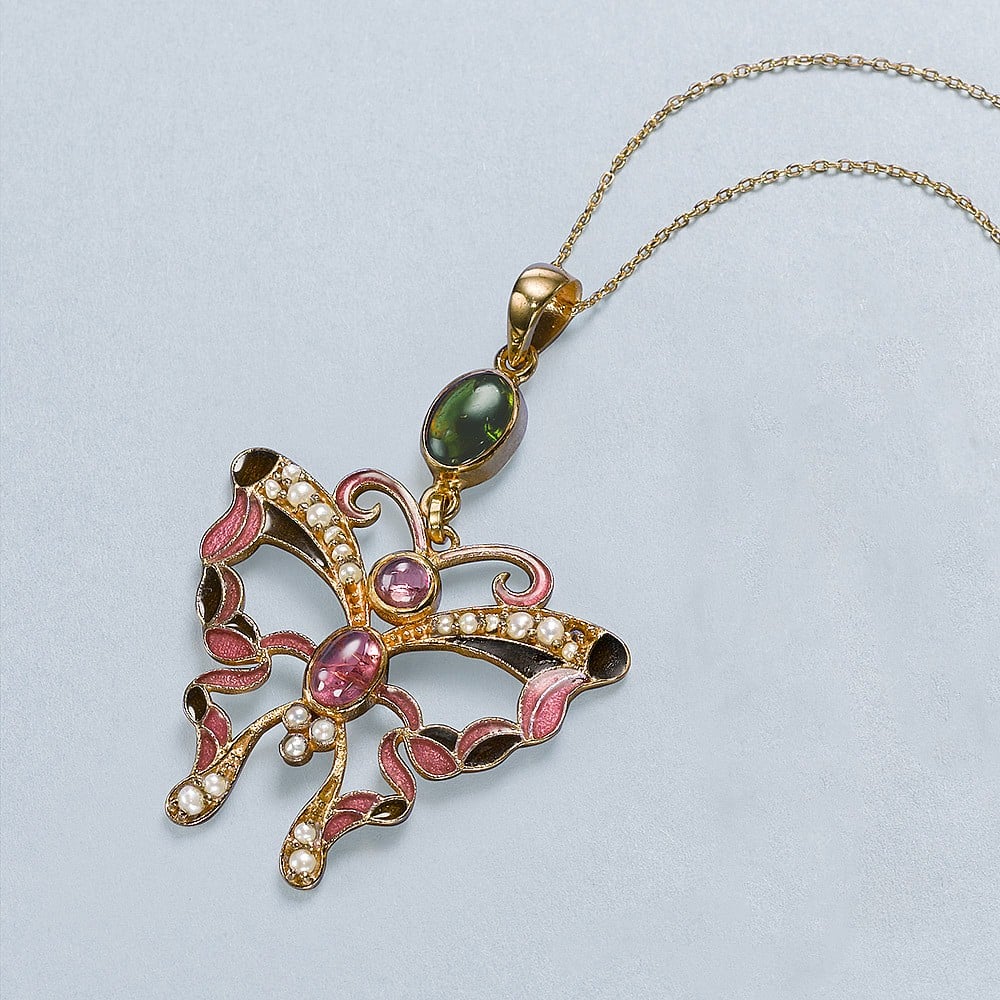 Tourmaline Butterfly Pendant Museum Selection