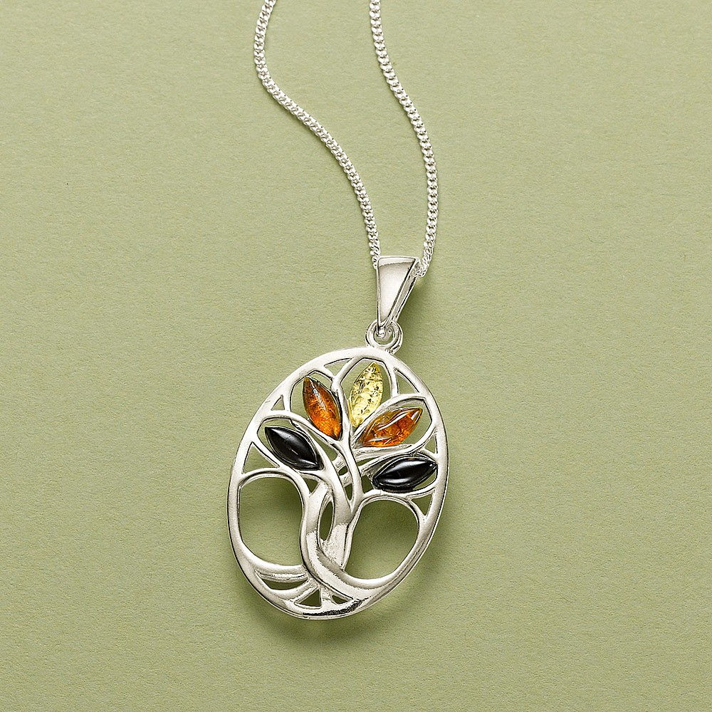 Skønvirke Amber Tree of Life Pendant 