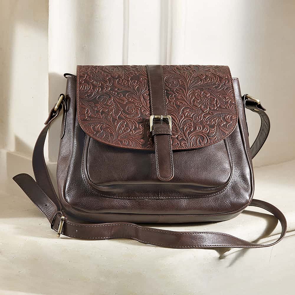 Billotti Embossed Leather Handbag Museum Selection