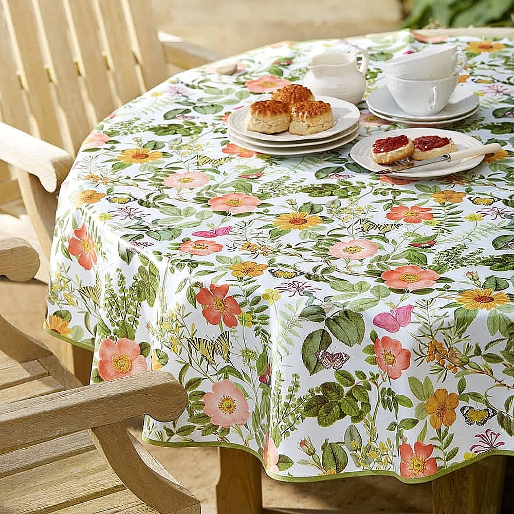Pvc Tablecloth Fall Vinyl Tablecloth RAY STAR 60Inch Round Vinyl Tablecloth With Flannel Backing Waterproof Oil