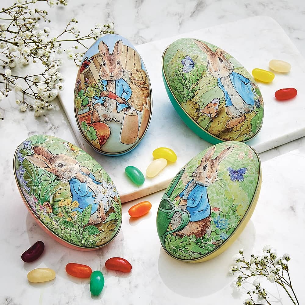Peter Rabbit Egg Shaped Tins Peter Rabbit Egg Shaped Tins