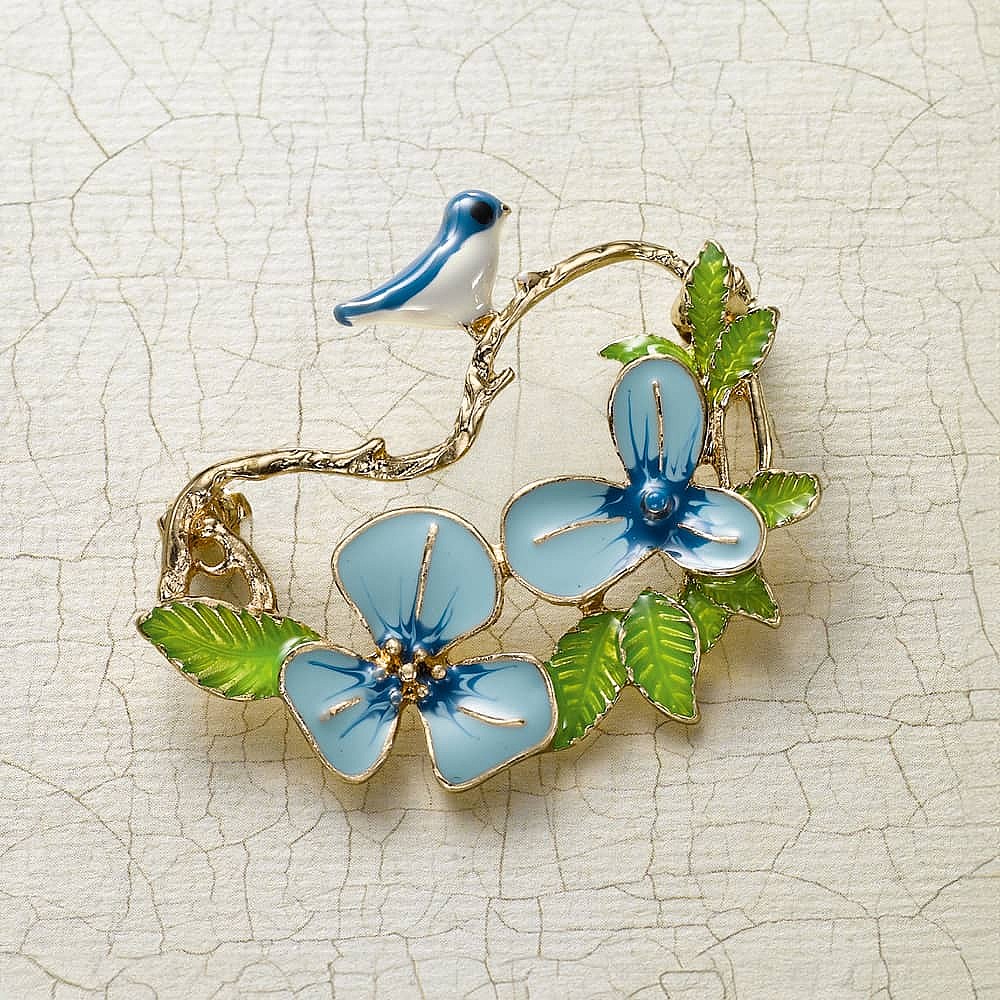 Bluebird brooch 2025
