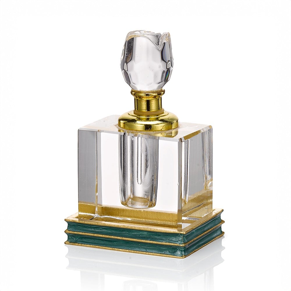 Teal Art Deco Perfume Bottle Museum Selection