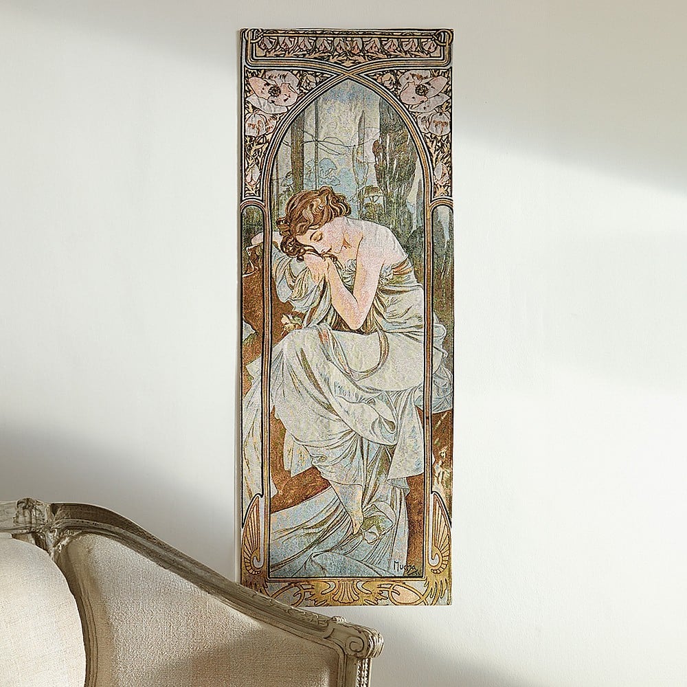 Alphonse Mucha Night s Rest Tapestry Museum Selection