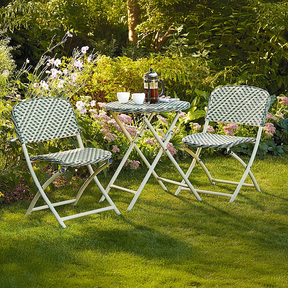 Chairs Dawsons Living Faux Rattan Bistro Set Dawsons Tobs Garden