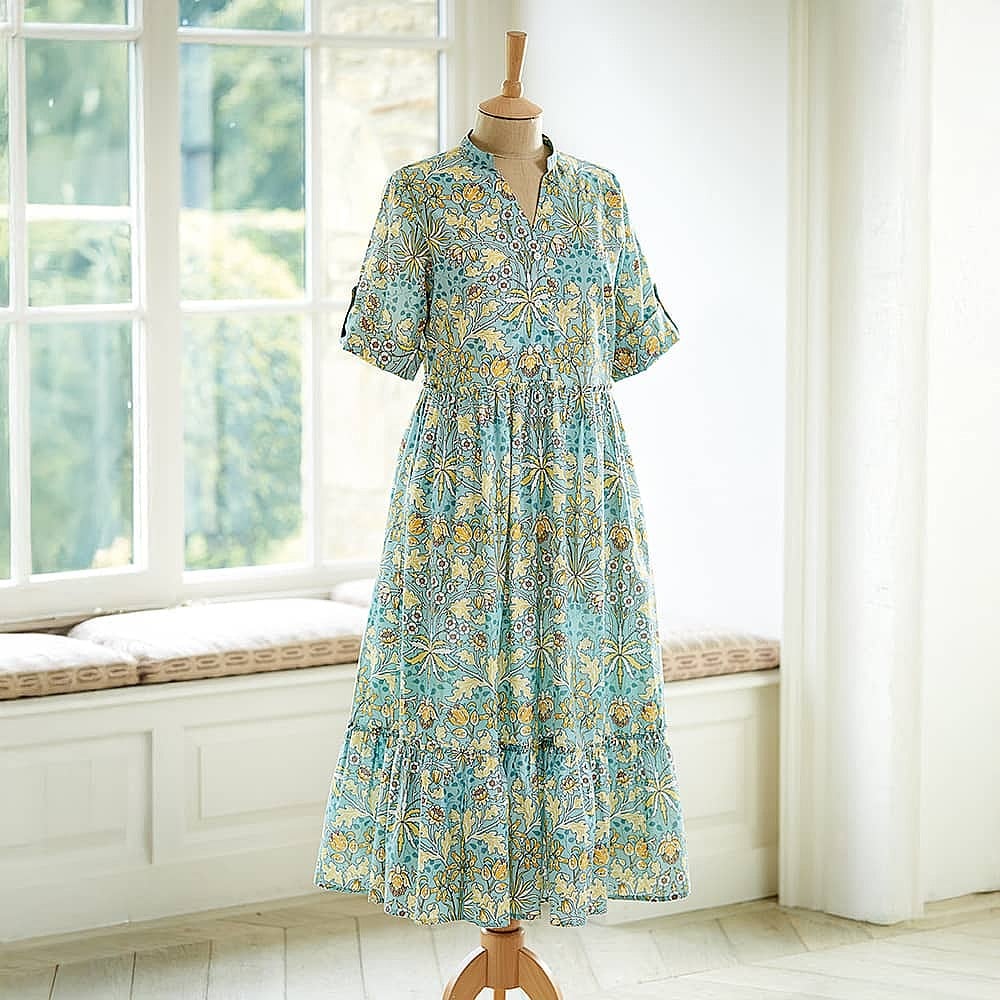 Sleeve Hm William Morris Dress Midi Dress Robe Morris Co H&m