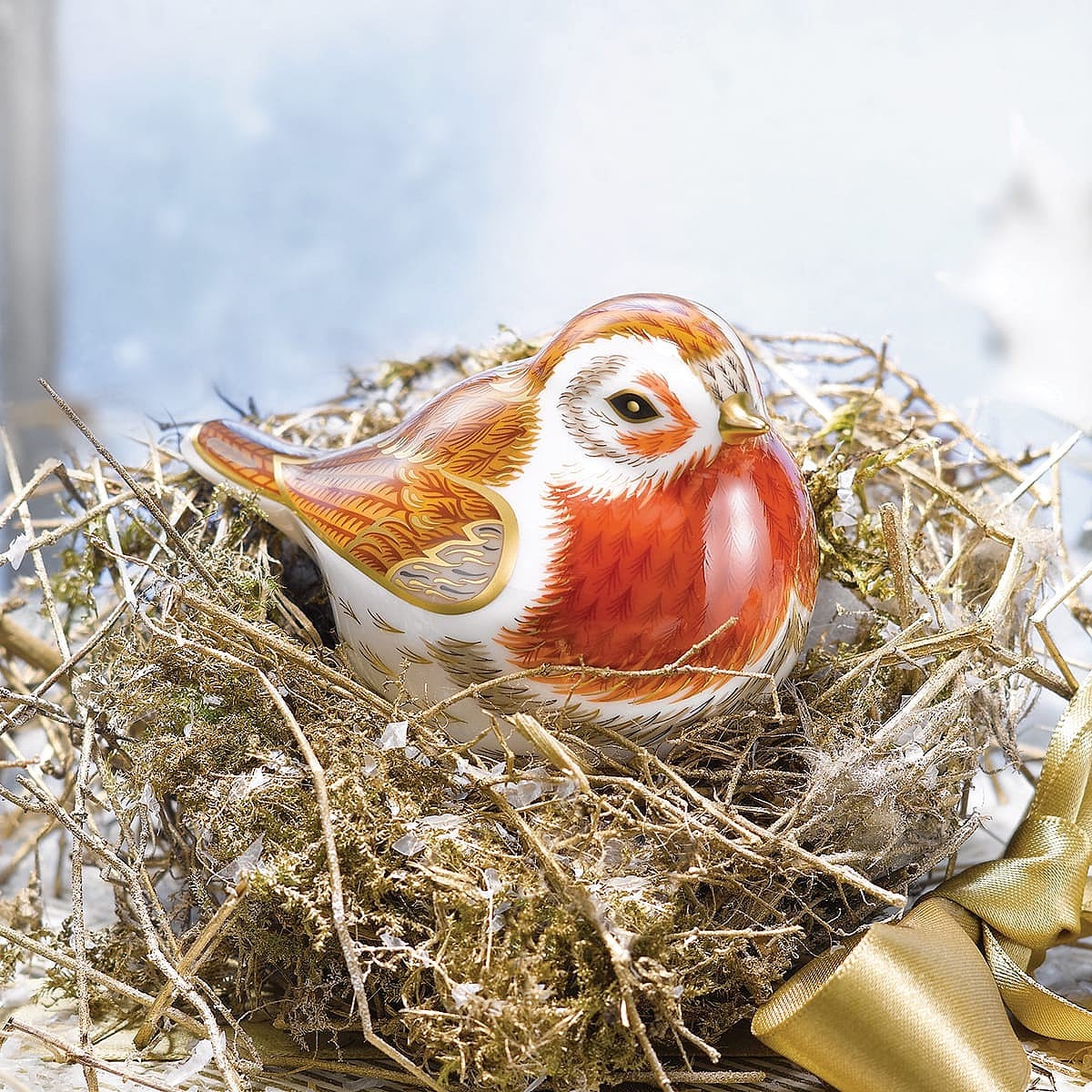 Royal Crown Derby Robin Paperweight Museum Selection