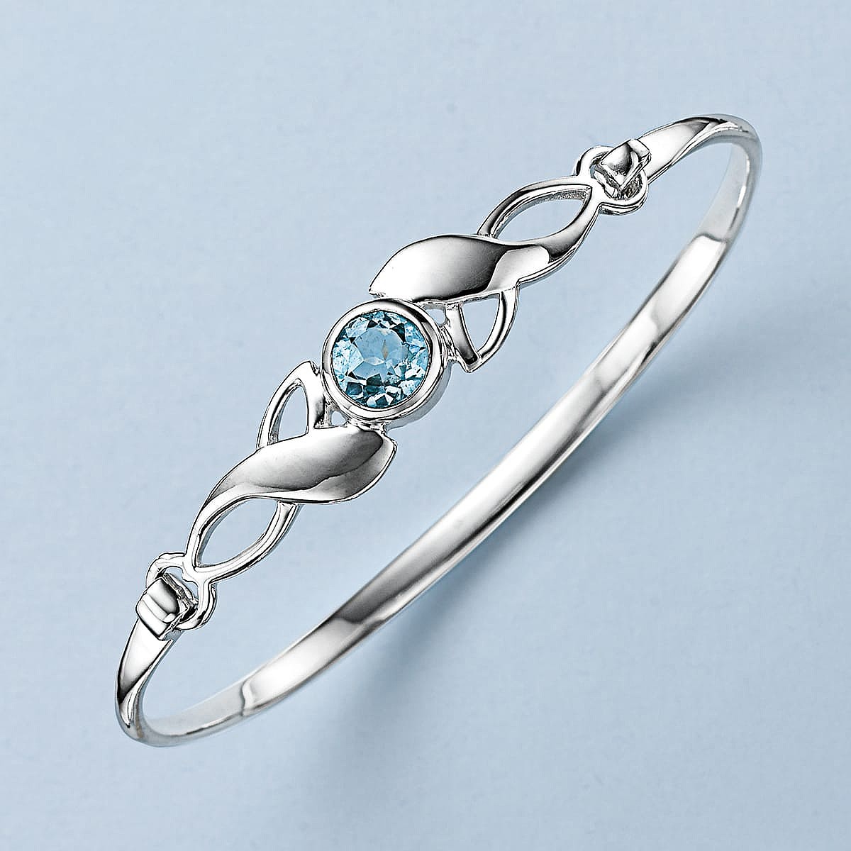 Art Nouveau Topaz & Silver Bangle | Museum Selection