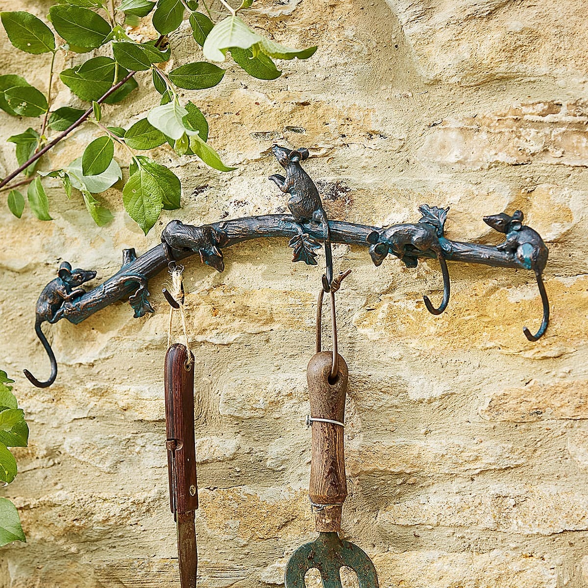 Victorian-Style Bronze-Tone Mice Wall Hooks | Museum Selection