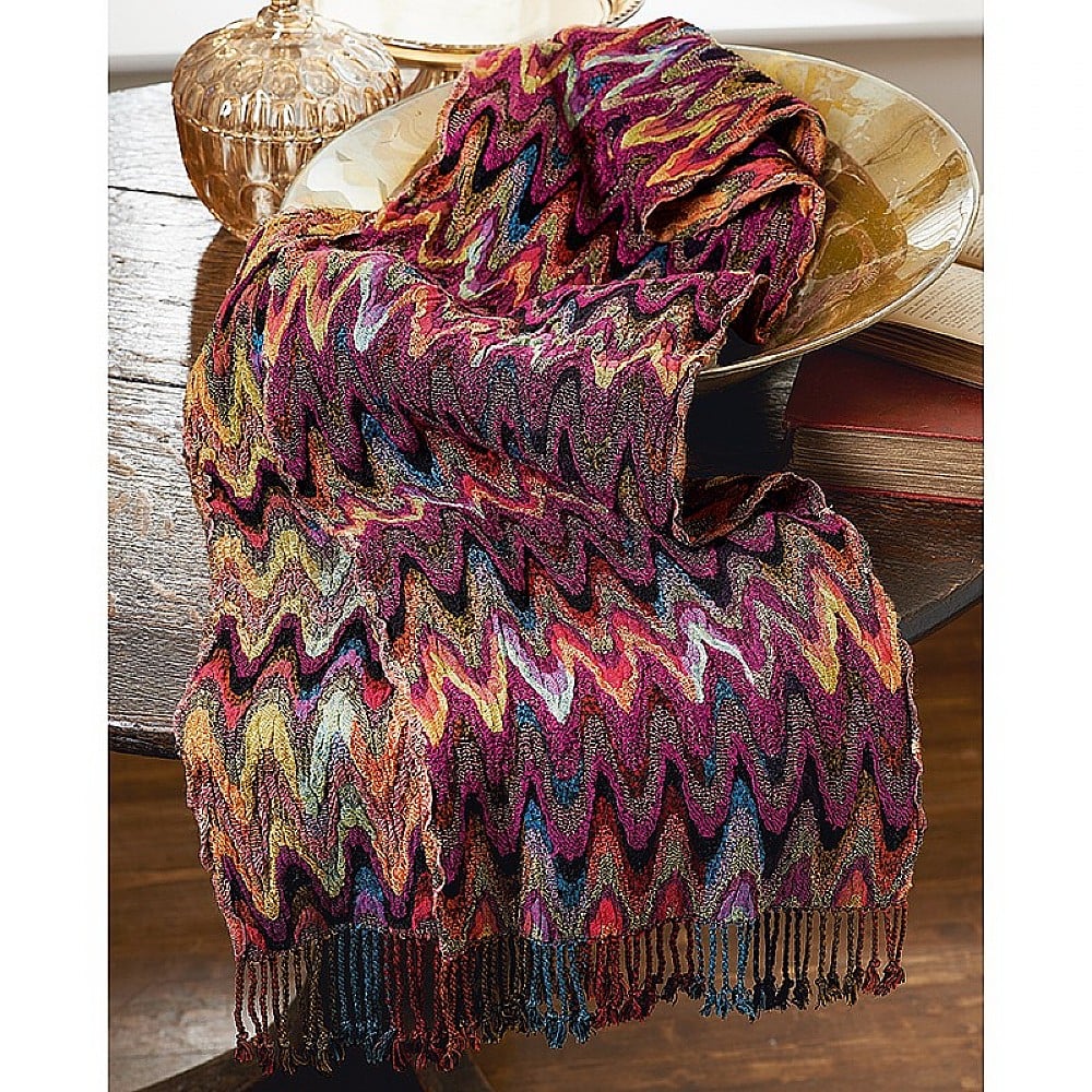 Bargello Multicolour Scarf Scarves Hats Gloves Museum Selection