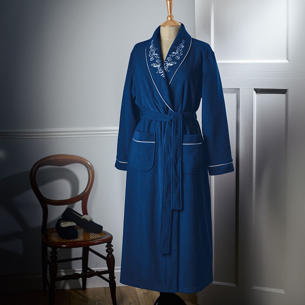 green emerald velvet dress Julia Ladies Dressing Gown main image 1