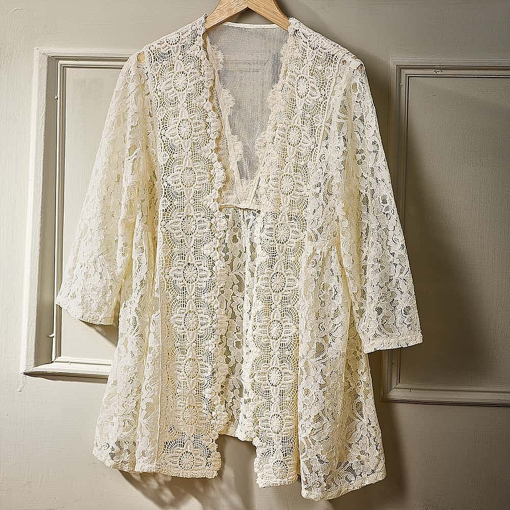 Edwardianstyle Gibson Cream Lace Coverup Museum Selection