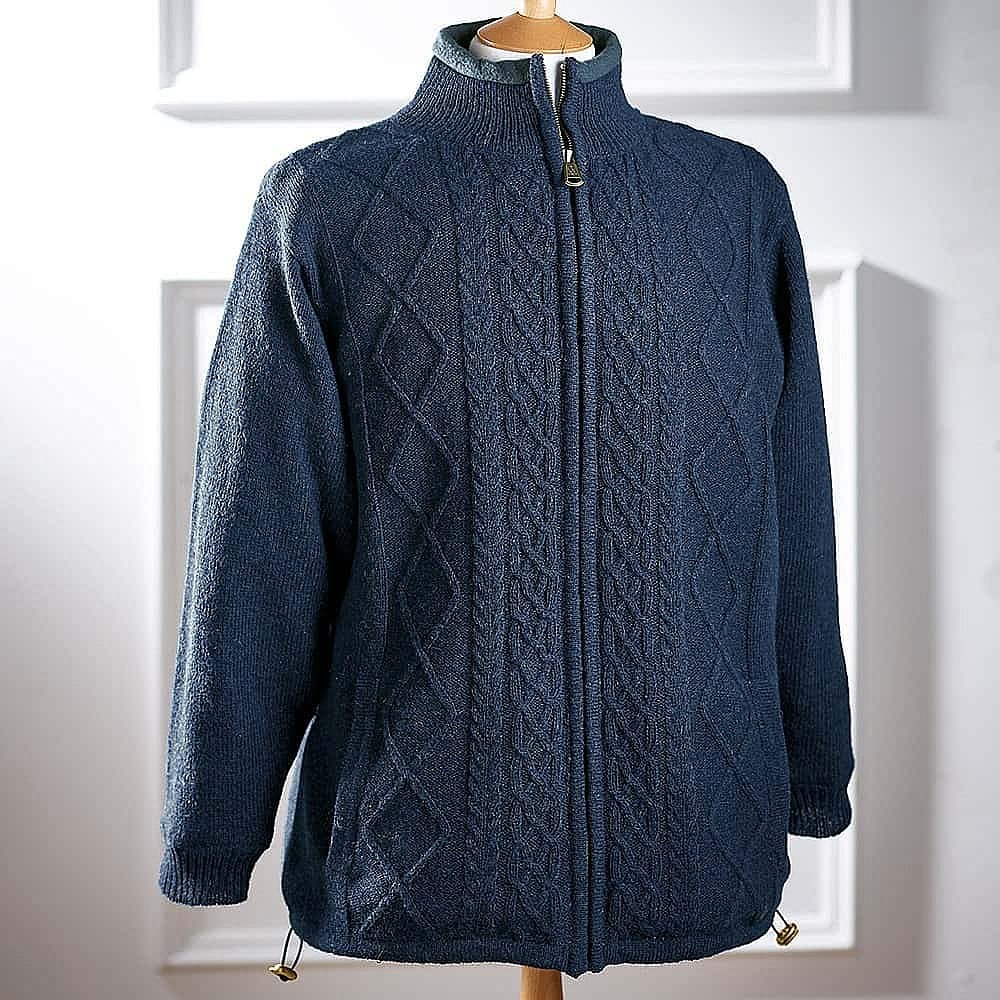 Shetland Wool Zip Cardigan | Men's 