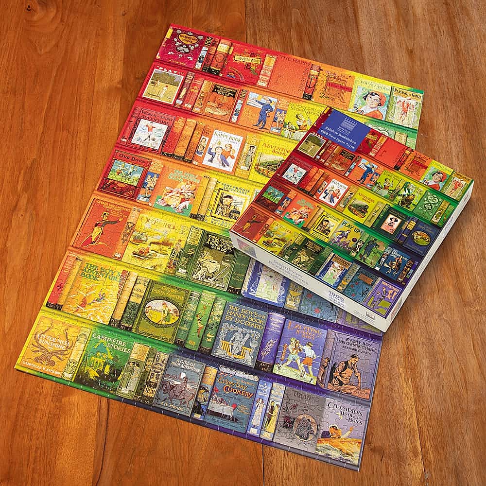 Rainbow Bookshelves Jigsaw Museum Selection