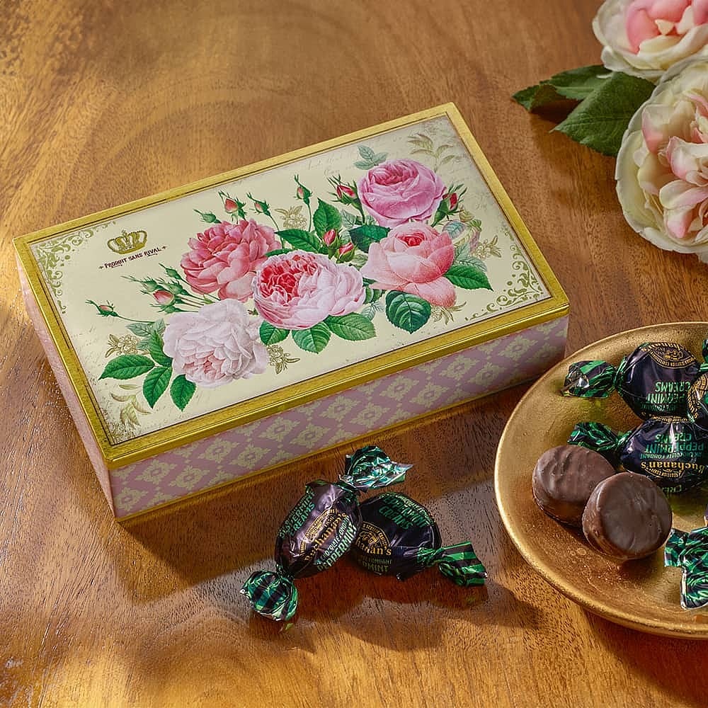 Garden Rose Peppermint Creams Tin | Museum Selection