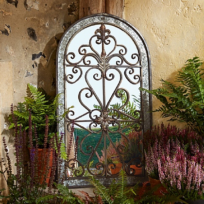 Gothic Garden Mirror Mirrors Frames Museum Selection Gothic Garden Mirror Mirrors Frames, Wrought Iron Garden Gate Mirror