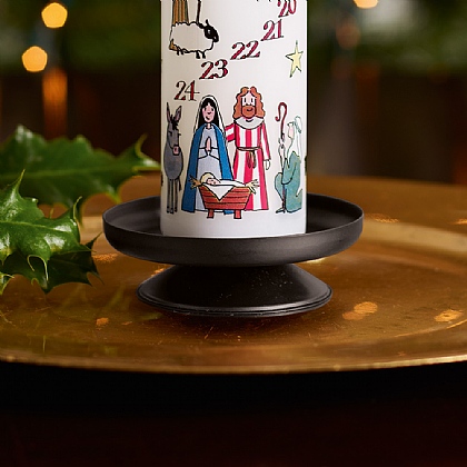 Joseph's Studio By Roman Nativity Scene Advent Candle Holder
