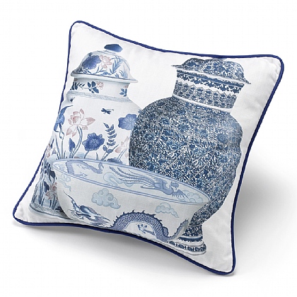 SMALL SQUARE CUSHION THE JEWELLERY MUSEUM main image 1