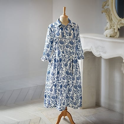 princess polly baby blue dress Navy Blue Floral Maternity & Nursing Tunic Dress main image 0