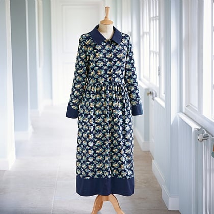 Green Floral Embroidered Corde du Roi Smock Dress | Museum Selection