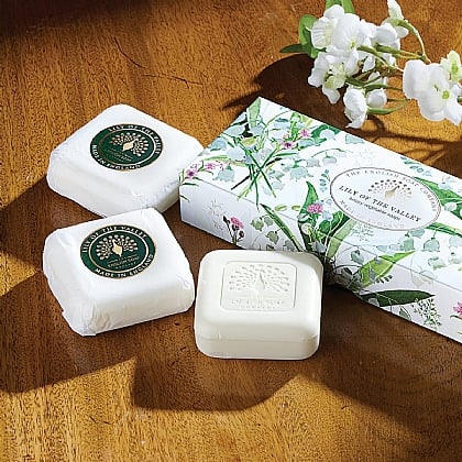 Set of 3 Art Deco Rose Soap Trio | Museum Selection