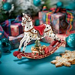 Glass rocking deals horse ornament